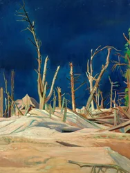 Blasted Trees (olej na plátně)