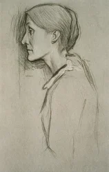 Portrét Julie Stephenové (1848-95) (litho)