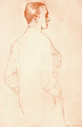 Sir Henry Maximilian Beerbohm , anglický parodista a karikaturista, 1911.