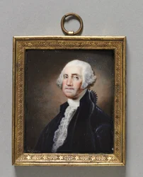 Portrét George Washingtona, c. 90. léta 18. století.