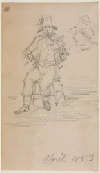 Fiddling Beggar, 1853.