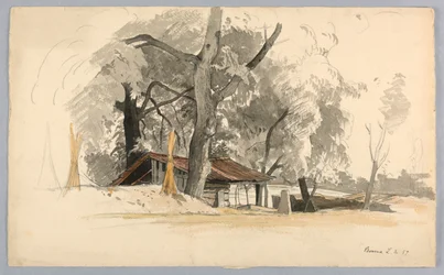 Studie krajiny, Baveno, jezero Maggiore, Itálie