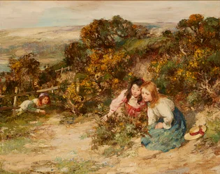 The Treasure-Hunt (olej na plátně)