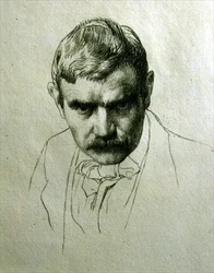 Autoportrét, kolem roku 1895 (litho)