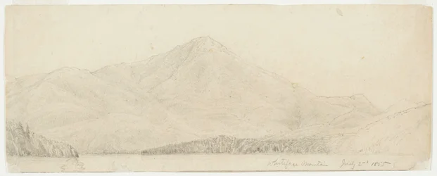 Whiteface Mountain, 1855 (grafit na lesklém papíru)
