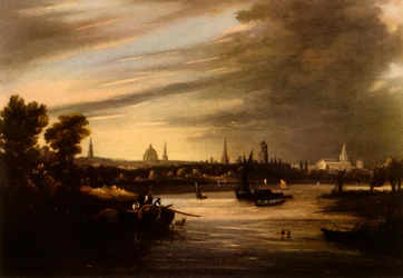 „West Prospect of Oxford“, 19. století, 1943.