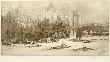 Brooklynský most, New York (velká deska)