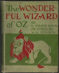 Přední strana obálky knihy "The wonderful Wizard of Oz" od Lymana Franka Bauma