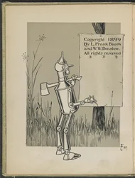 Ilustrace z knihy "The wonderful Wizard of Oz" od Lymana Franka Bauma