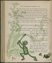 Ilustrace z knihy "The wonderful Wizard of Oz" od Lymana Franka Bauma