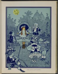 "Musíš být velká čarodějka", ilustrace z knihy "The wonderful Wizard of Oz" od Lymana Franka Bauma