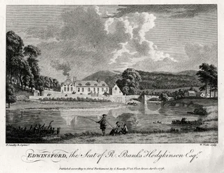 Edwinsford, sídlo R Banks Hodgkinson Esq, Carmarthenshire, 1776