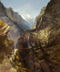 The Simplon Pass (olej na plátně)