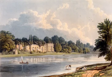 Papežova vila v Twickenham, 1828