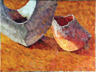 Still Life, Koyama Vessels, 2014 (olej na plátně)