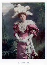 Letty Lind , herečka a tanečnice, 1901.