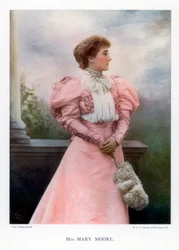 Mary Moore, anglická herečka a ředitelka divadla, 1901
