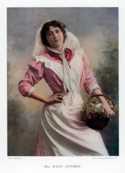 Maud Jeffries , americká herečka, 1901.