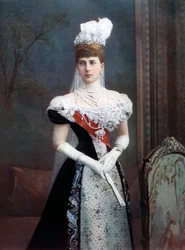 Dánská princezna Alexandra, konec 19. století.