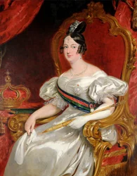 Portrét D. Marie II., Portugalské královny