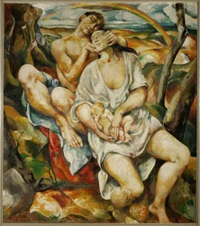 Rodina (olej na plátně)