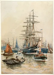 Hamburský přístav, 20. století (ilustrace)