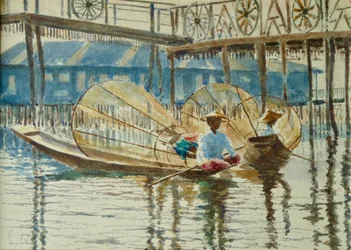 977 Legrowers v klidu, jezero Inle