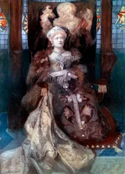 Ellen Terry v Henry VIII, c1902.