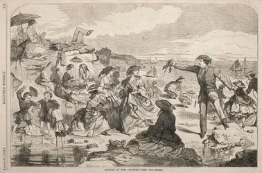 Srpen na venkově - Pobřeží, 1859.