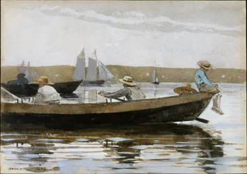 Chlapci v lodi Dory