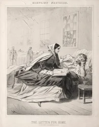 Náčrtky kampaně: Dopis pro domov, 1863.
