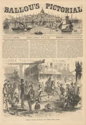Corner of Winter, Washington, a Summer Streets, Boston, od Ballou