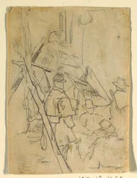Kresba, Armádní tábor, 1862
