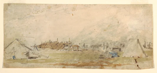 Kresba, armádní tábor, 1862