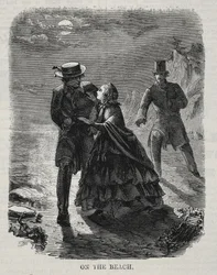 Na pláži, 1860.