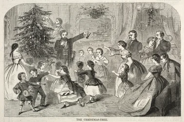 Vánoční strom, 1858.