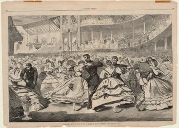 Velký ruský ples v Academy of Music, 5. listopadu 1863, z Harper
