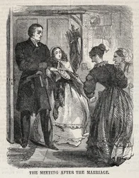 Setkání po svatbě, 1860.