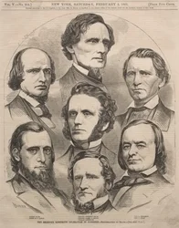 Odstupující delegace Mississippi v Kongresu, 1861.