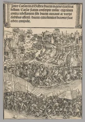 Válka s Guldany, deska 5 z Historických výjevů ze života císaře Maxmiliána I. z vítězného oblouku
