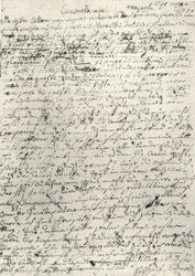 Wolfgang Amadeus Mozart (1756-1791) rakouský hudební skladatel. Ručně psaný dopis jeho sestře Nannerl. Neapol 19. března 1770