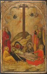 Oplakávání nad mrtvým Kristem, 1370-88.