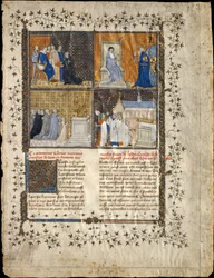 List z rukopisu Valerius Maximus, ca. 1380-90.