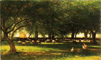 Poledne v sadu, 1900.
