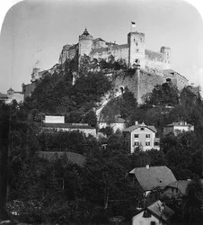 Pevnost Hohensalzburg, Salzburg, Rakousko, 1900.
