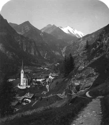 Heiligenblut a Grossglockner, Rakousko, 1900.