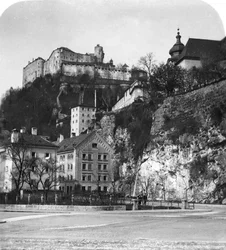 Opatství Nonnberg, Salzburg, Rakousko, c1900.