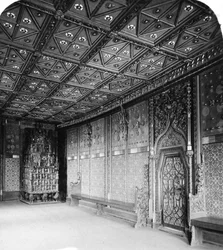 Princes Chamber, Salcburská pevnost, Rakousko, c1900