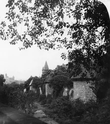 Stadtgraben, Bavorsko, Německo, 1900.