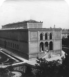 Neue Pinakothek, Mnichov, Německo, c1900.